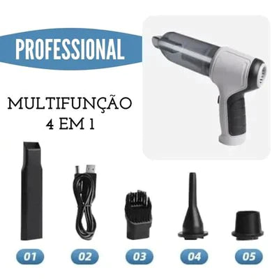 Aspirador de Pó Portátil 4 em 1 Pro +