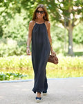 Vestido Alicya-estilo solto e descontraído